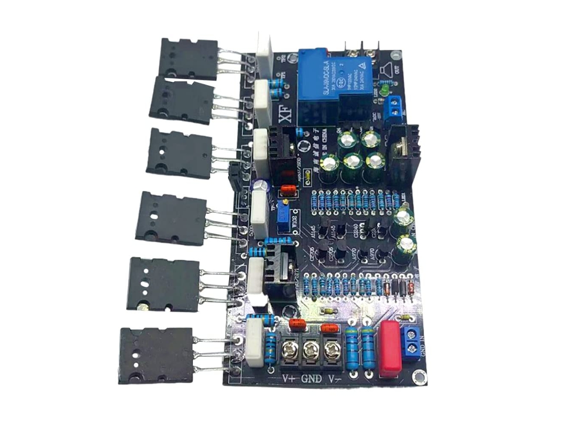 Placa Amplificadora De Potencia De 1943 + 5200 Etapas Para Amplificador Hifi Con Protección De Altavoces.