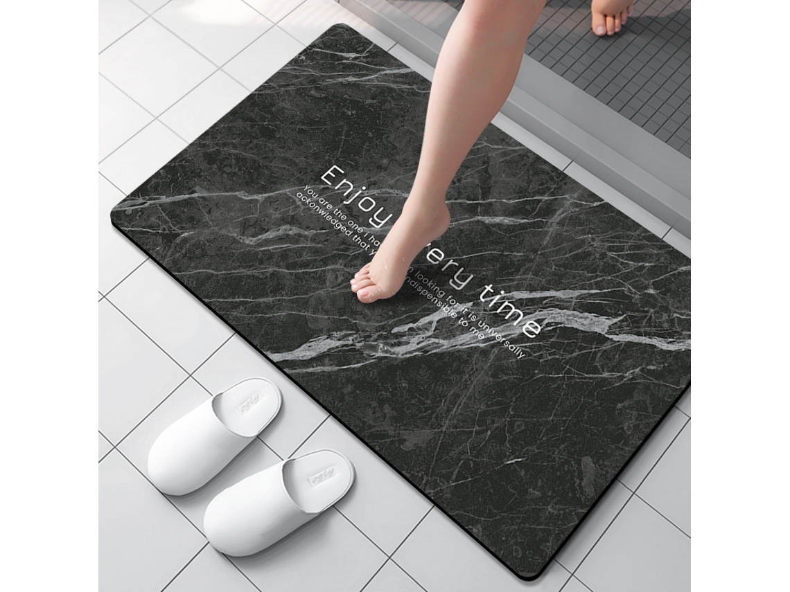 Alfombra de Baño LUUCOZK Antideslizantes Absorbentes Decoración Baño Secado Poliéster Multicolor (60x90cm)
