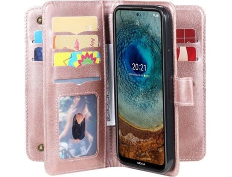 Funda Samsung Galaxy A13 5G HFS-HOUSE Zipper (Rosa)
