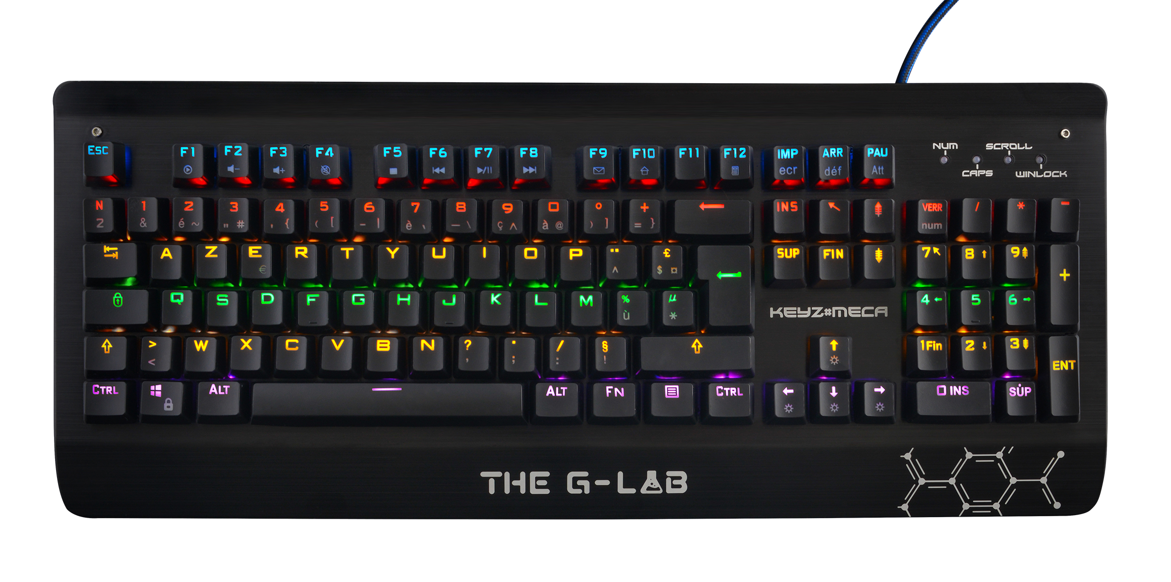 Teclado Gaming THE G-LAB Meca (Mecánico - Idioma Español - Iluminado)