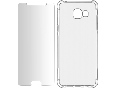 Kit Funda + Protector de Pantalla Samsung Galaxy A5 2016 AVIZAR Cristal Templado (Transparente)