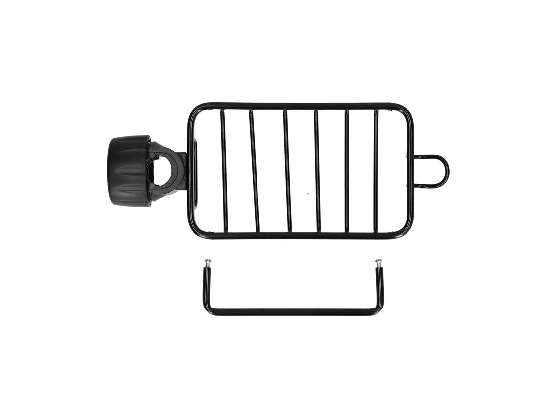 Estante de almacenamiento de aluminio negro para grifo de cocina y baño