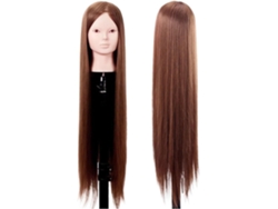 Cabeza De Maniquí Profesional De 30 Pulgadas De Alta Temperatura Para Peinado, Maquillaje, Capacitación Y