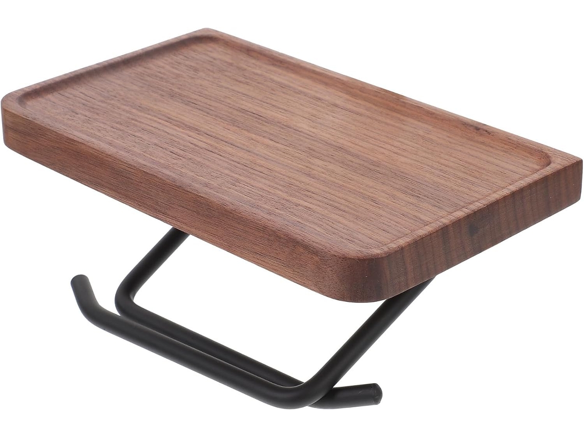 Soporte Para Papel Higiénico De Pared De Acero Inoxidable De 20 Cm, Negro, Sin