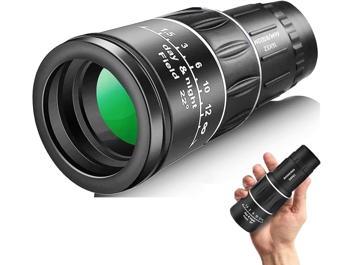 Telescopio monocular mini de alta potencia de 16x52 para adultos, regalo de cumpleaños para hombres, padres, esposos, niños y adolescentes.