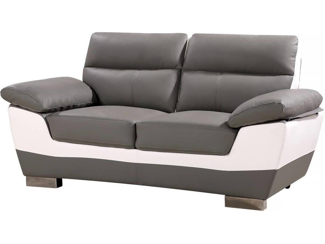Sofá HABITAT ET JARDIN Dallas 2 Plazas  Gris (169x88x90 cm - PVC)