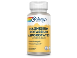 Magnesio, Potasio 60 Cápsulas Vegetales Solaray