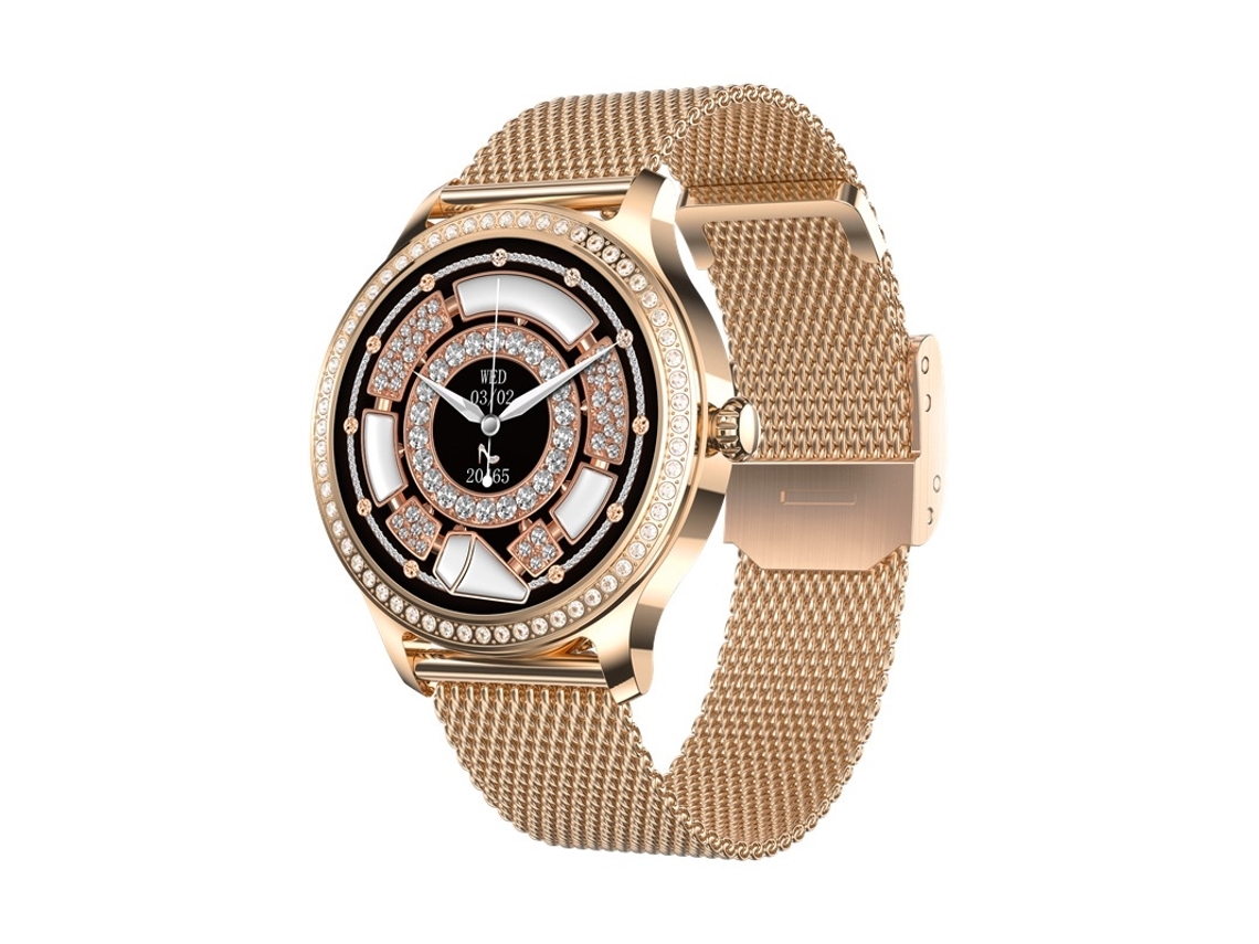 Reloj inteligente con función de teléfono de diamante Reloj de seguimiento de actividad física con pantalla HD de 1 28 pulgadas YEMAESRE Reloj de seguimiento de actividad física