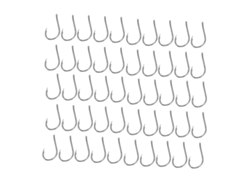 2026rebe-50pcs Anzuelo De Pesca De Acero Alto Carbono Con Púa Afilado Para Carpa Con Agujero Tipo 15