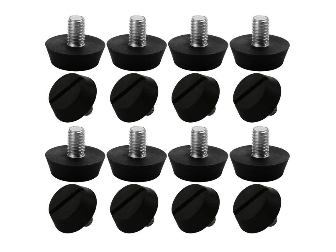 2026-16 Piezas Pies Ajustables De Mueble Niveladores Suaves Protector De Suelo M6 X 10 X 20mm