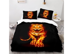 Juego Ropa Cama Estampado Negra Funda Nórdica Almohada Niños Niñas Adolescentes Juego Color Diseño 240x260 Cm