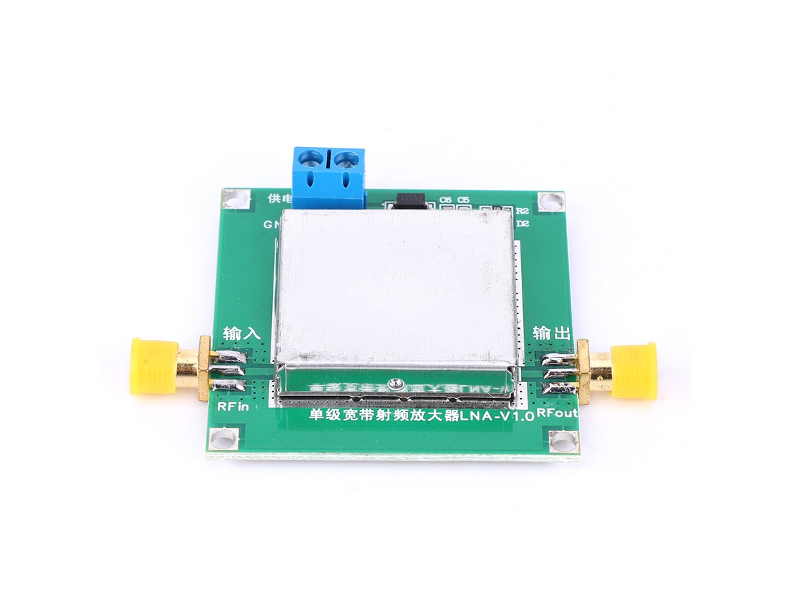 Módulo amplificador de bajo ruido RF LNA 32dB, 1MHz 2GHz, con cubierta de blindaje