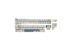 Kit de bricolaje con 66 teclas PBT calefactables de 5 lados y altura MDA para teclado mecánico Everley891