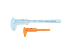 Minicalibrador Vernier De Plástico Con Dos Escalas, Herramienta De Medición De 80 Mm/150 Mm, Color Azul.