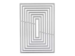 Plantilla rectangular de corte y estampado de acero al carbono para coser y grabar