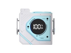 (azul) Ventilador De Cinturón De 9800 Mah, Se Puede Usar En La Cintura/cuello, Ventilador Portátil Recargable.
