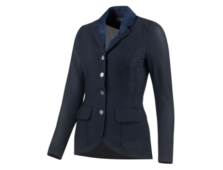 Chaqueta de Mujer para Equitación B VERTIGO Rejilla Gabrielle Punto Azul (38)
