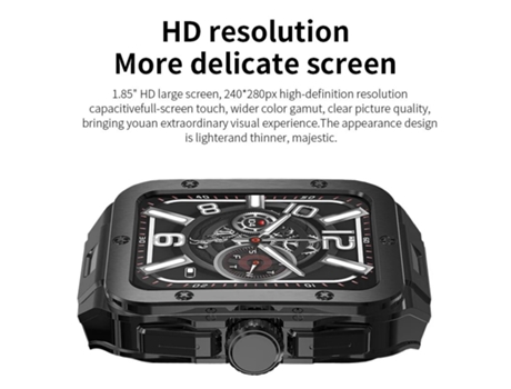Reloj inteligente para hombre, con Bluetooth, llamada, Monitor en tiempo Real, termómetro, deporte, Fitness, reloj inteligente para Android ios VEA...
