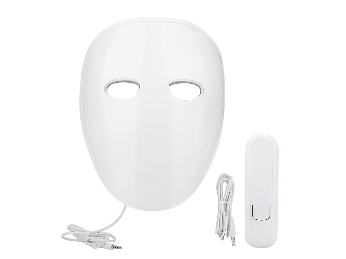 Mascarilla facial LED antienvejecimiento para aclarar la piel