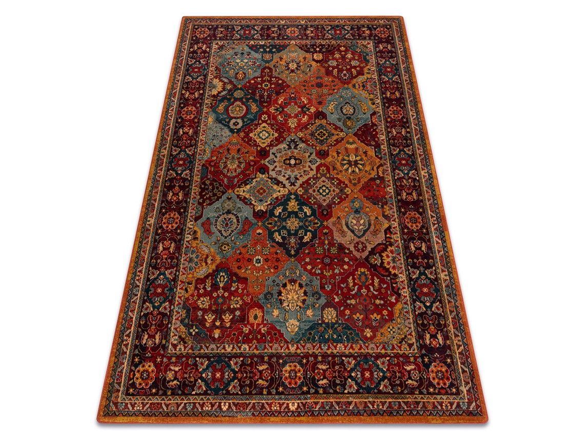 Alfombra de Lana Polonia Samari Ornamento Rubí (200 x 300 cm)
