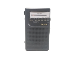 Radio analógica AM/FM portátil de doble banda Siurn Black
