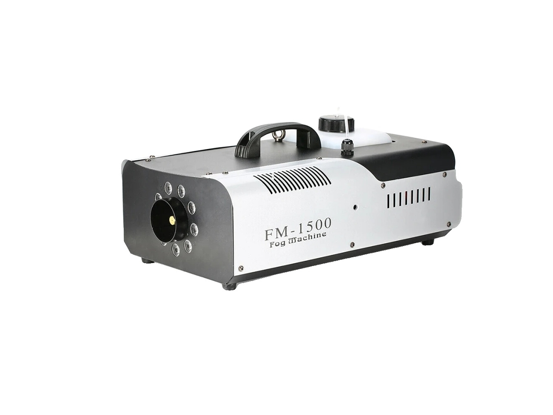 Máquina de humo, 1500 W de potencia, control remoto inalámbrico, OEM negro