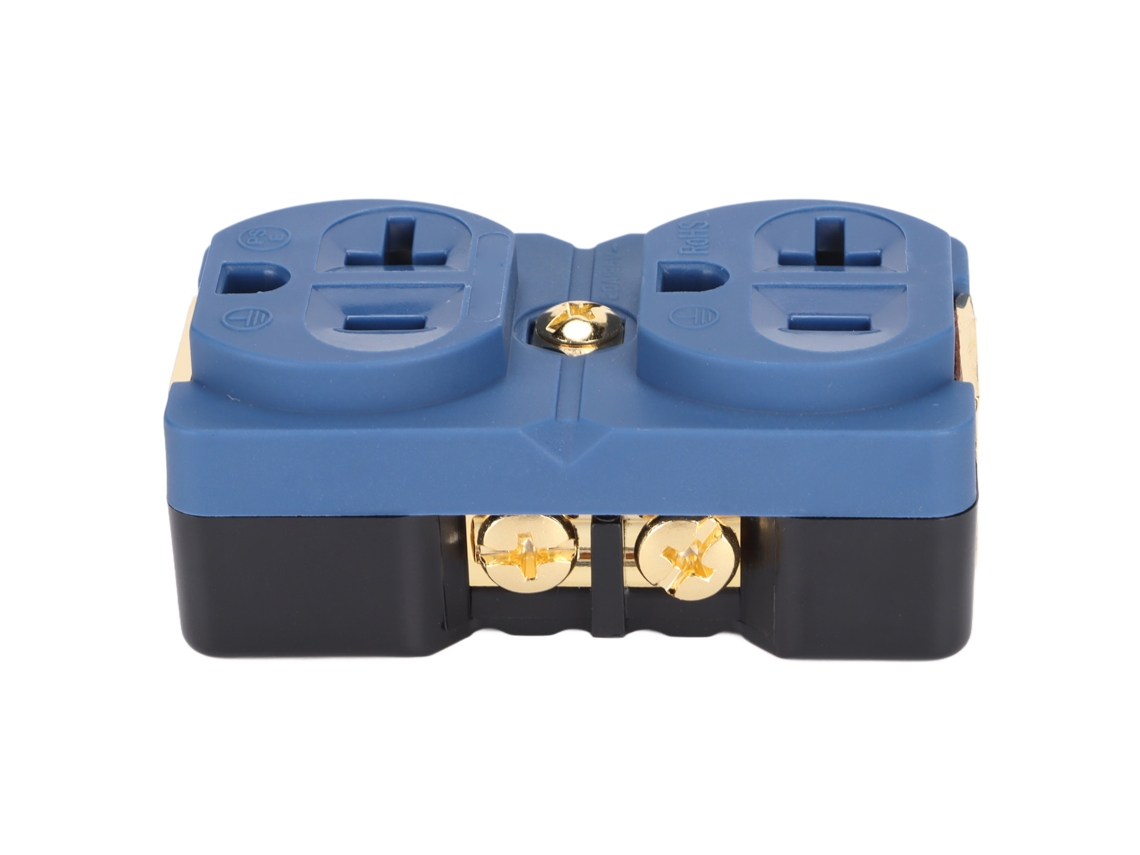 Enchufe Dúplex Dp-1g De Cobre Puro Para Audiófilos, 20 A, 125 V, Chapado En Oro De 24 Quilates