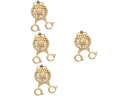 Nuobesty Com 4 Fechos Sobrepostos Para Joias Modernas, Fivelas Espaçadoras Para Colares Elegantes.