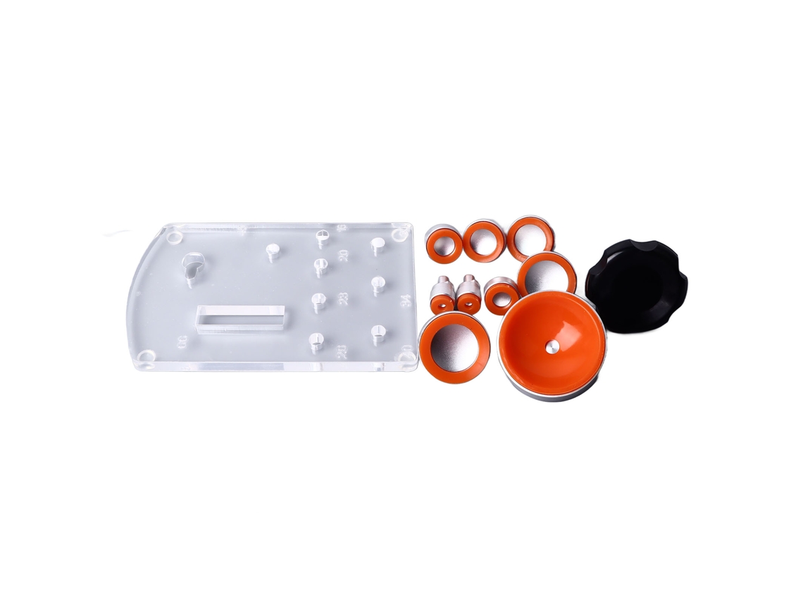 Abridor/cerrador Universal De Cajas De Relojes Con 9 Troqueles Y Mango Naranja.