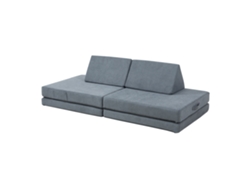 Sofá de juego Norhulta de 5 piezas, 150 x 66 x 46 cm, cuerda gris. [EN.CASA]