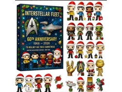 Calendario De Adviento De Navidad De Acrílico Decorativo De Star Trek 2025, Estilo Completo