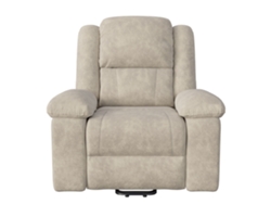Sillón reclinable eléctrico YCONE en tela Girs, dimensiones 102x106x69cm, gris.