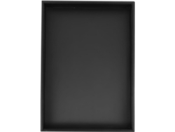 Bandeja Organizadora Joyería Cuero Microfibra Negro Capacidad Ideal Relojes Collares Escritorio Mesita Noche