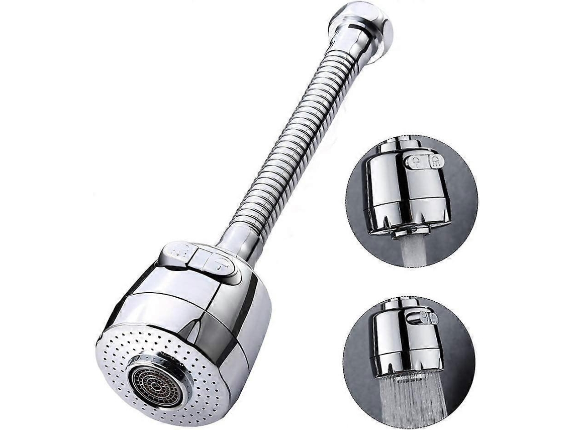 Aerador De Grifo Giratorio 360 Grados, Ducha Ajustable Con 2 Modos Y Filtro (largo)
