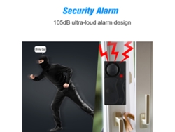 Alarma por vibración con control remoto inalámbrico para seguridad en el hogar y el vehículo | Sin marca