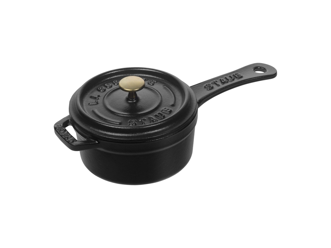 Cazo 10 cm, Hierro fundido, Negro STAUB