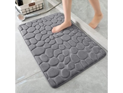 Alfombrilla De Baño De Espuma Viscoelástica Antideslizante Y Superabsorbente Para El Hogar (gris Oscuro Qps)
