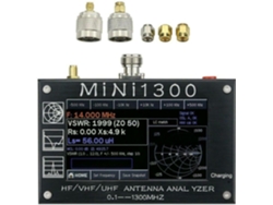 Analizador De Antenas Mini1300 Tur Con Pantalla Lcd De 43", Mide De 01 A 1300 Mhz.