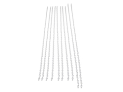 10 Tiras De Cuentas Acrílicas Octogonales Transparentes De 14 Mm Para Decoración De Aniversario De Bodas.