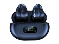 Auriculares Bluetooth Inalámbricos Verdaderos SIURN Tws Q80 Bluetooth 5.3 Conducción Ósea Negro