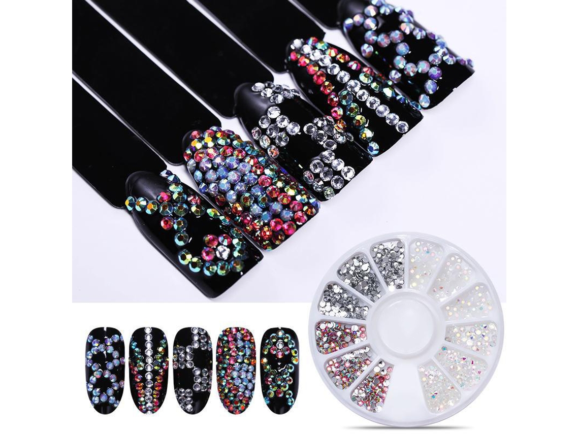 Accesorios Para Decoración De Uñas, Adornados Con Pedrería, Cristales Y Adornos De Diamantes De Imitación.