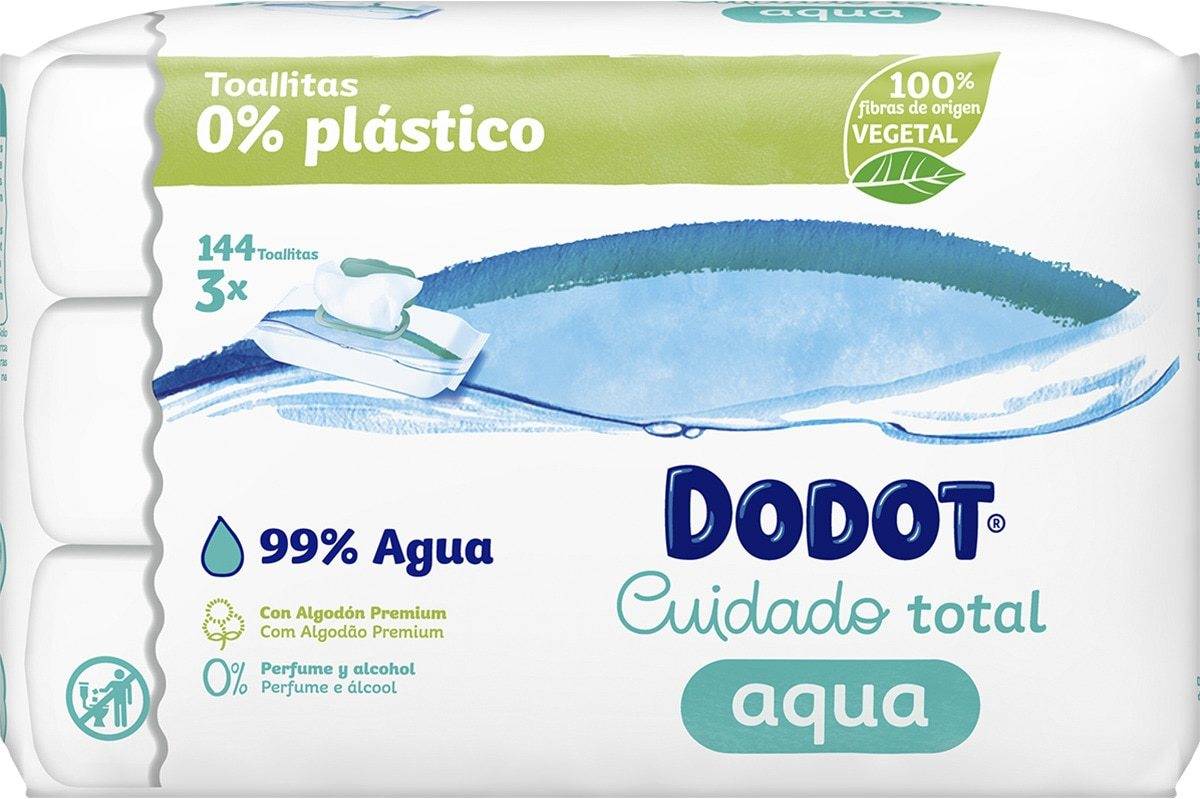 Toallitas DODOT Aqua Pure 0% Plástico (6x3x48 - 864 Unidades