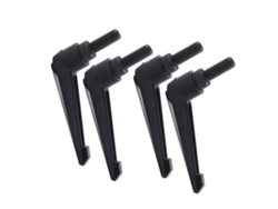 4 Correas De Fijación Ajustables Con Rosca Macho M10 (25 Mm) Para Máquinas