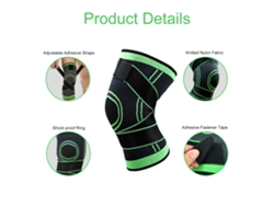 Rodillera Deportiva Transpirable Y Ajustable Con Correa Para Correr, Ciclismo, Baloncesto Y Entrenamiento.