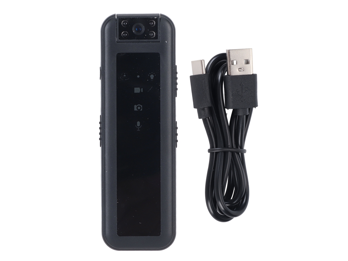 Minigrabadora De Vídeo Hd Portátil Con Lente Giratoria De 180°, Batería De 700 Mah, Para Clases Y Reuniones.