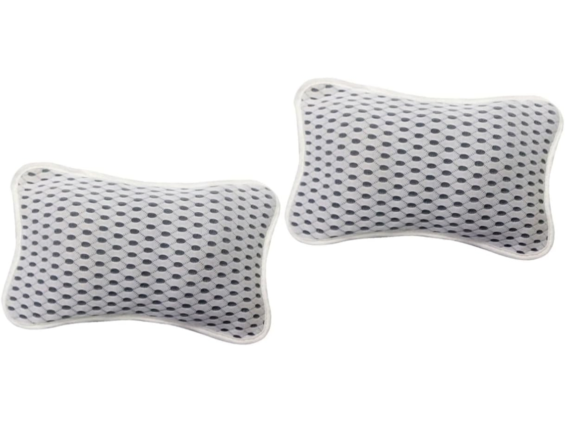 Te, En Pp, Almohada De Baño De Poliéster Con Malla 3d Blanca