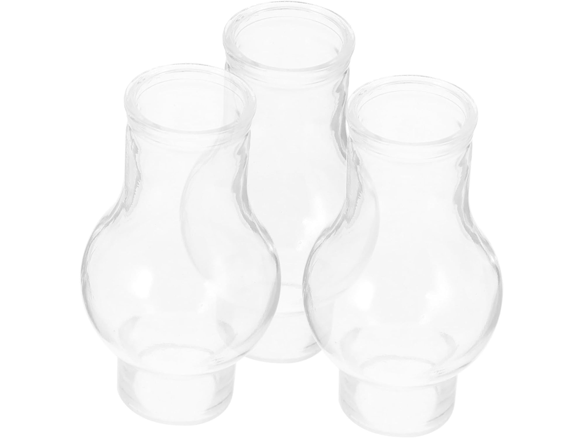 Vidrio, Decoración, 3 Piezas Pantalla De Lámpara De Aceite De Vidrio Para Lámpara De Queroseno