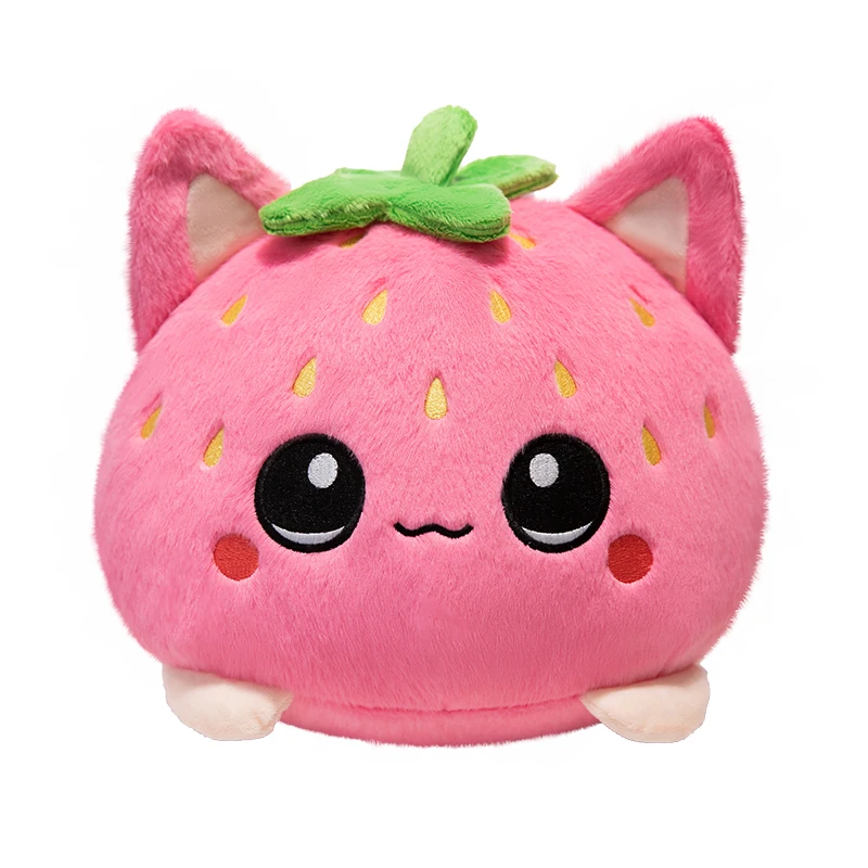 (morango 20cm) Lindo Brinquedo De Pelúcia, Gato De Frutas, Presente De Aniversário Para Crianças