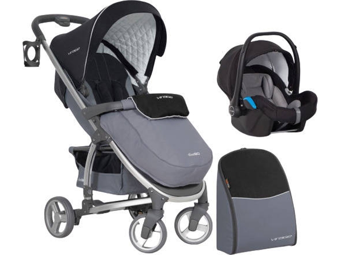 Carrito de Bebé Individual EASYGO Virage + Starter 0+ Isofix Ready Carbon