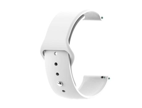 Correa de Silicona para Samsung Galaxy Watch Active/Galaxy Watch 42mm/Gear S2/Gear Sport/Garmin Vivoactive 3/Garmin Vivoactive 3 Music - blanco